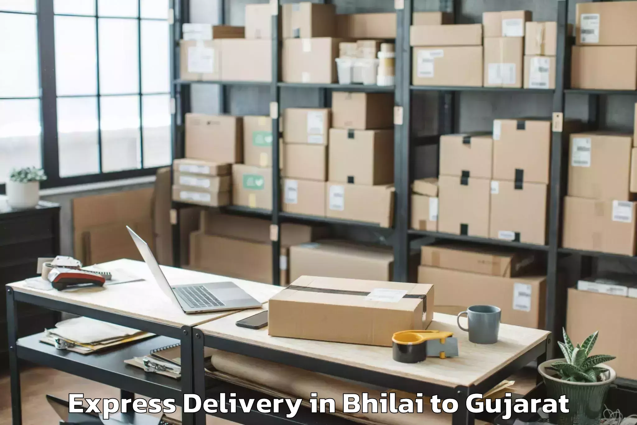 Expert Bhilai to Dhuvaran Express Delivery